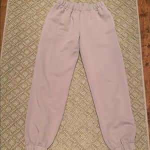pacsun OS dusty lavender/grey sweatpants nwot